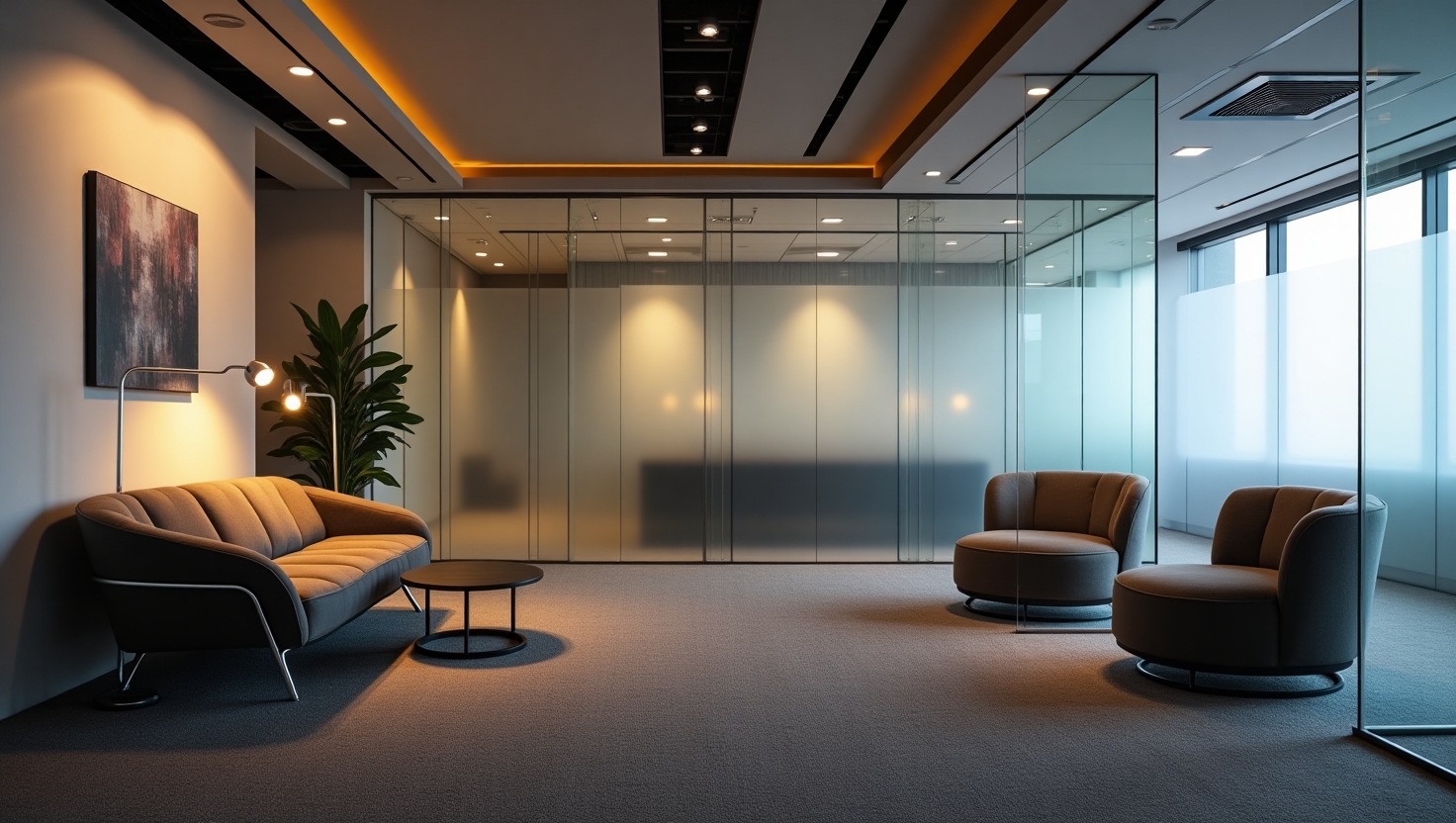 پارتیشن اداری شیشه‌ای