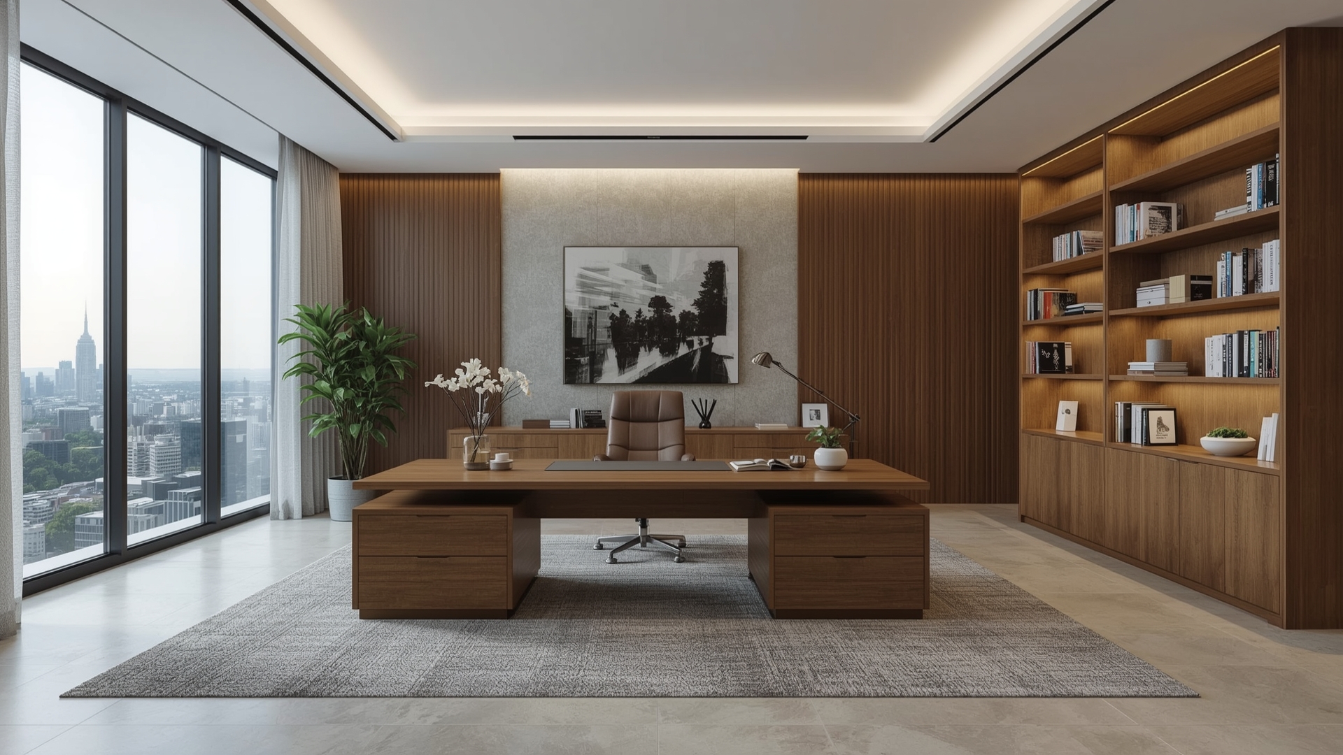 دفتر اداری اصفهان چوبی لوکس