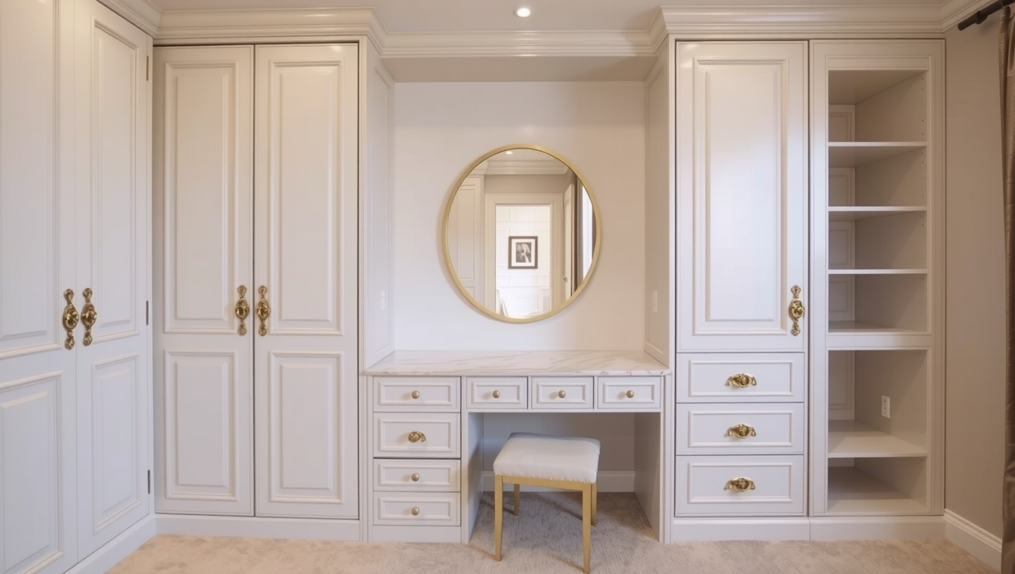 کمد دیواری سفید