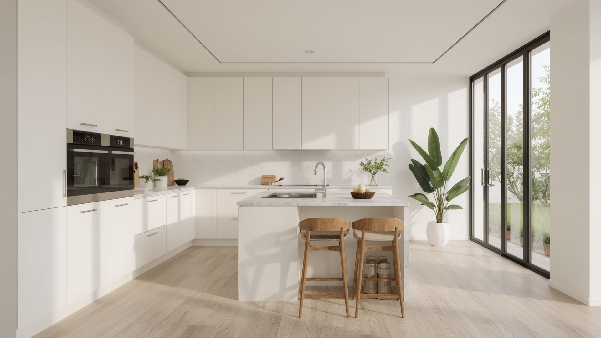 کابینت مینیمال سفید