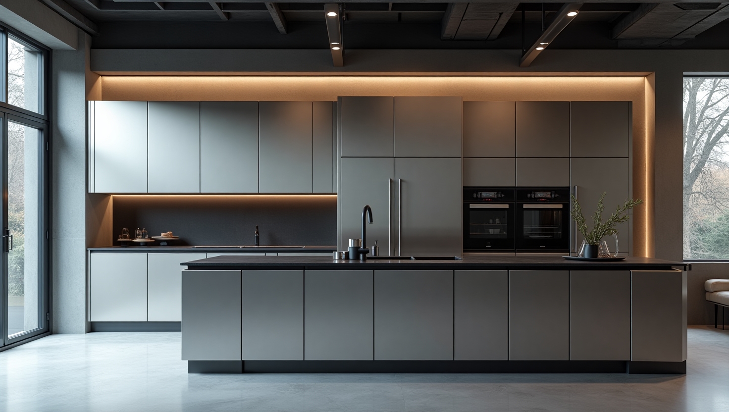 کابینت مینیمال طوسی لاکچری