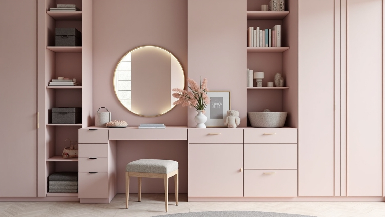 کمد دیواری دخترانه لوکس