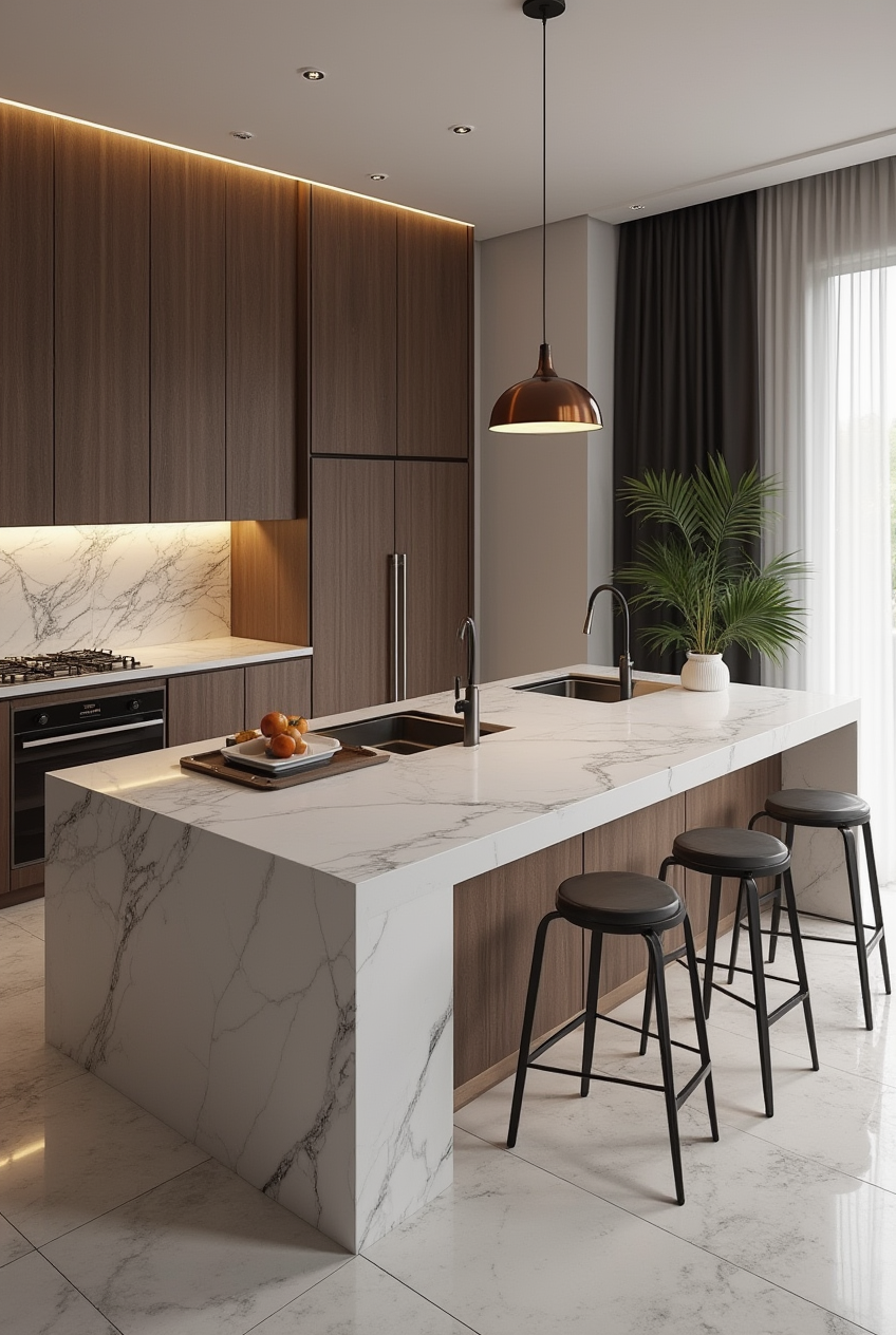 میز جزیره عمودی