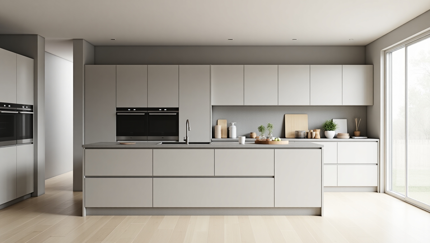 کابینت مینیمال روشن لوکس