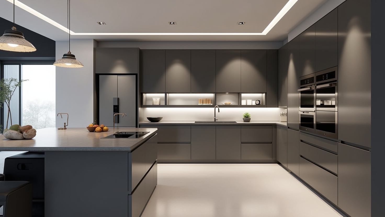 کابینت مدرن طوسی جدید