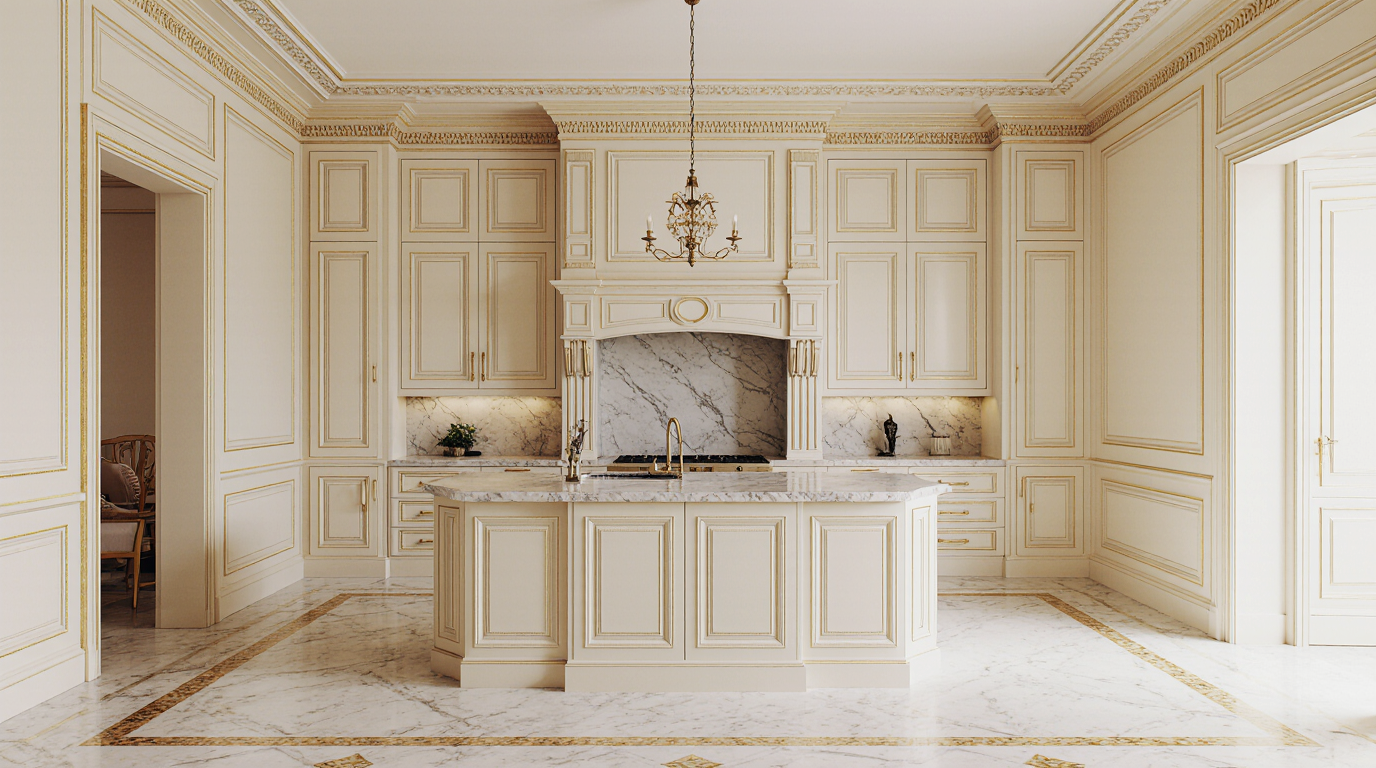 کابینت نئو کلاسیک روشن جدید اصفهان