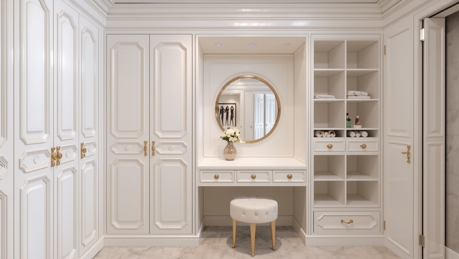 کمد دیواری سفید اصفهان