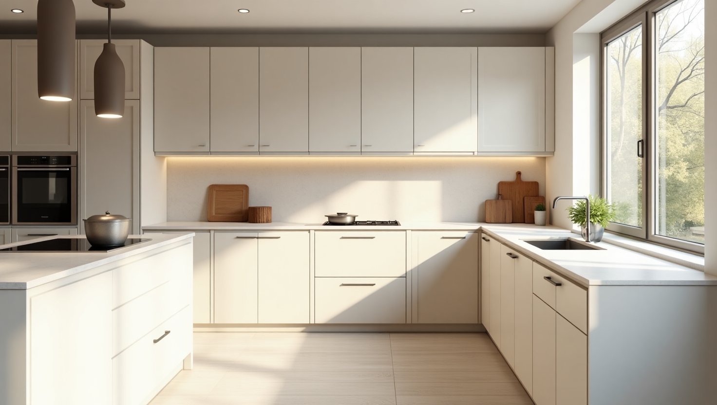 کابینت مینیمال روشن