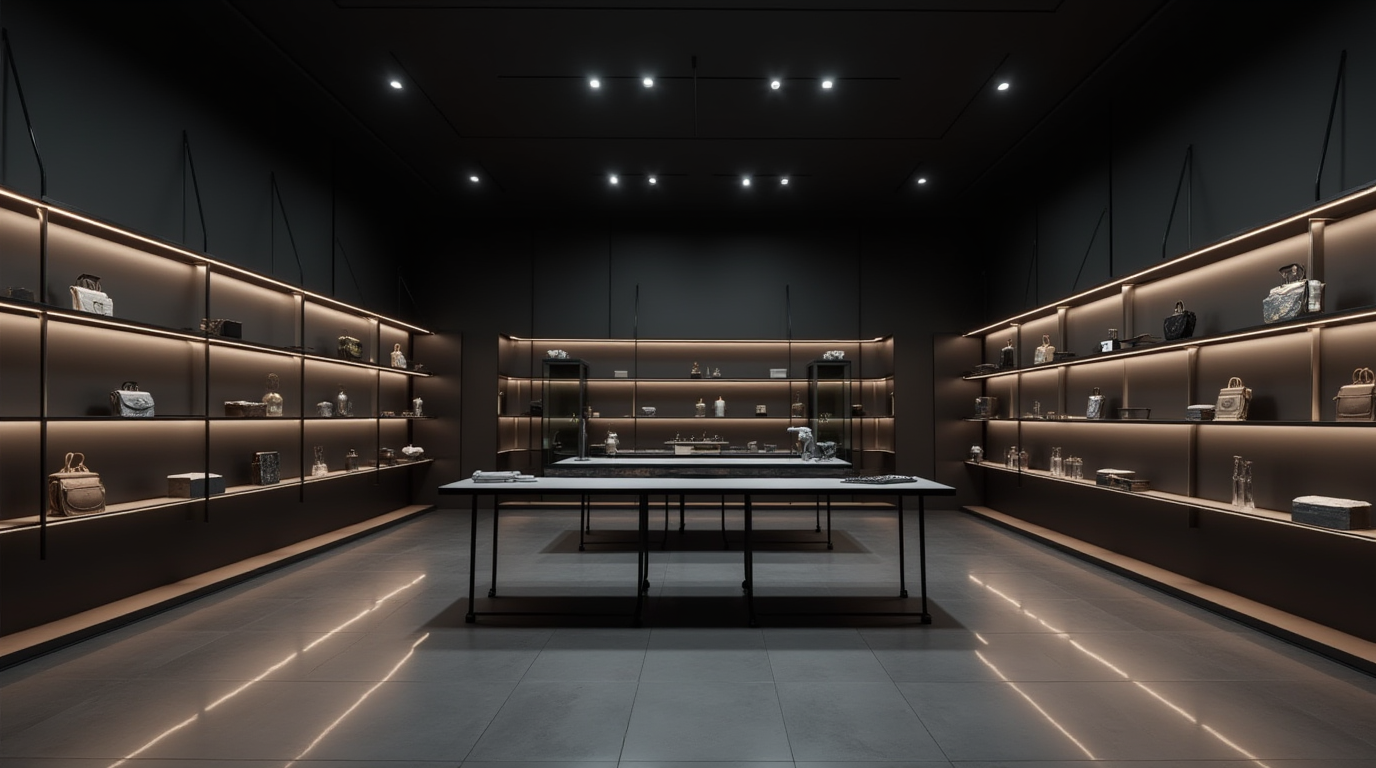 ویترین مغازه تیره