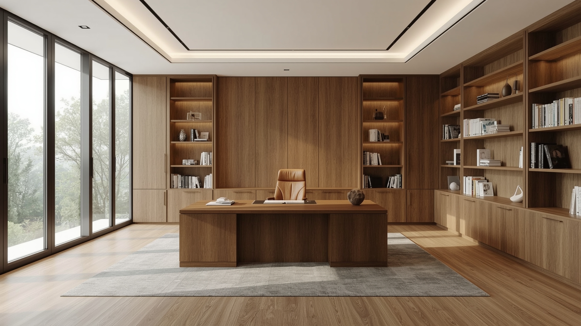 دفتر اداری اصفهان چوبی