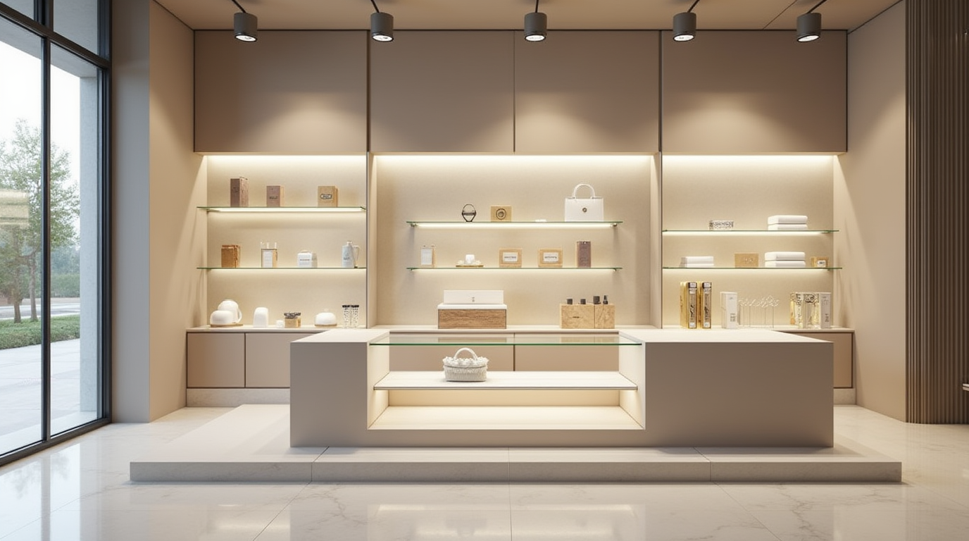 ویترین مغازه لوکس مینیمال